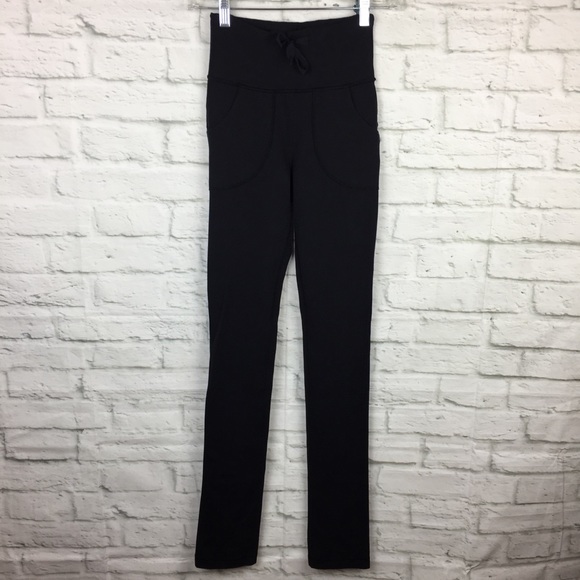 Lululemon 2 Skinny Will Pant Full On Luon Black - Picture 2 of 13